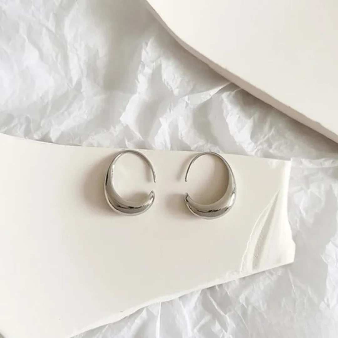 Boucles d'oreilles en or et en argent de luxe