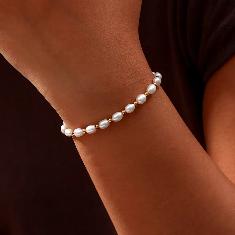 Bracelet Vintage en Perles Naturelles