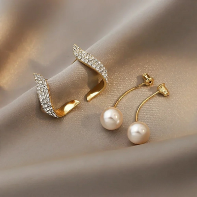 Boucles d'Oreilles en Or avec Perle