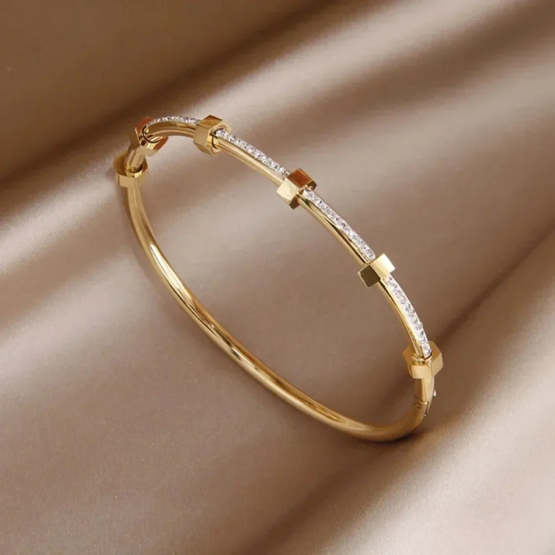 Bracelet Élégante en Or Clair
