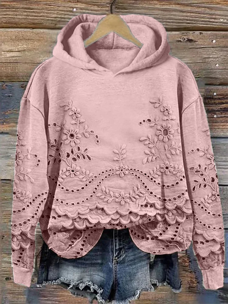 Amélie - Sweat À Capuche Floral