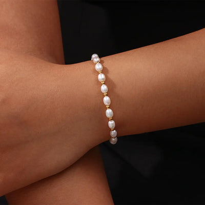 Bracelet Vintage en Perles Naturelles