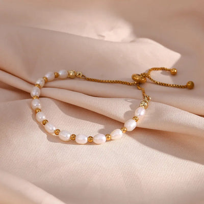 Bracelet Vintage en Perles Naturelles