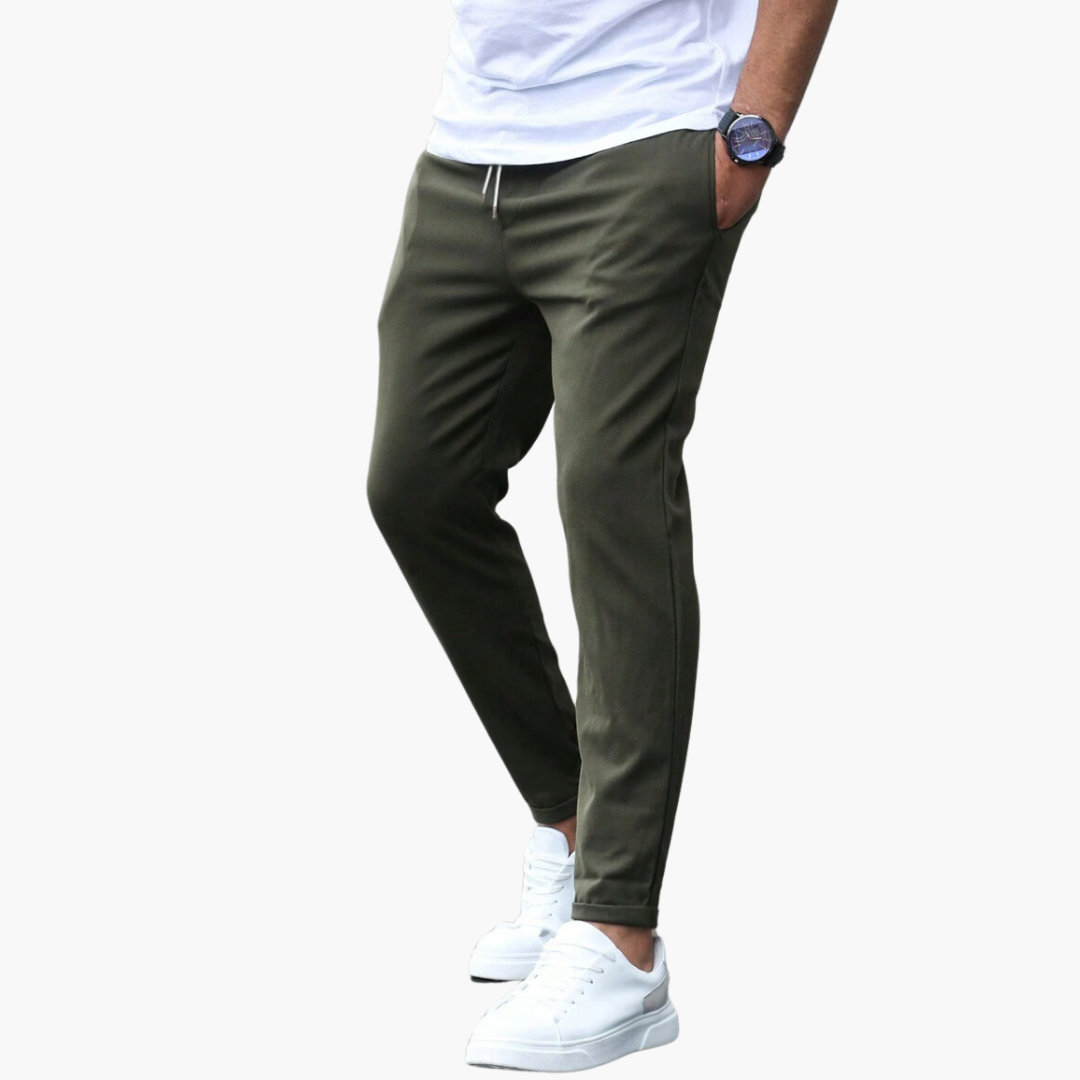 VINCENZO | PANTALON ÉLÉGANT AVEC ÉLASTIQUE
