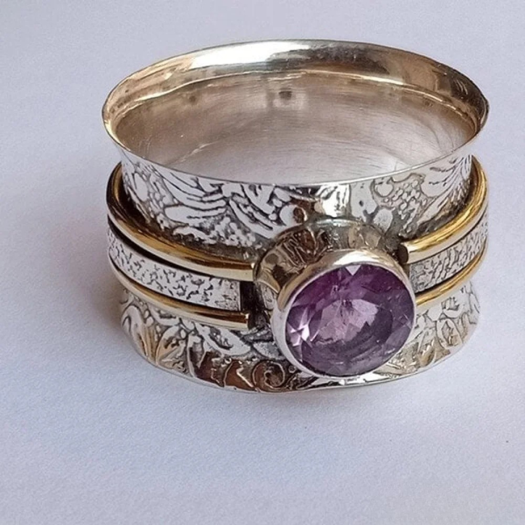 Bague de méditation en cristaux bohèmes
