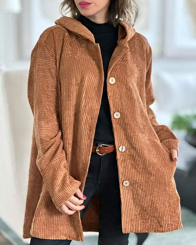 Cordia - Veste en Velours Côtelé Élégante
