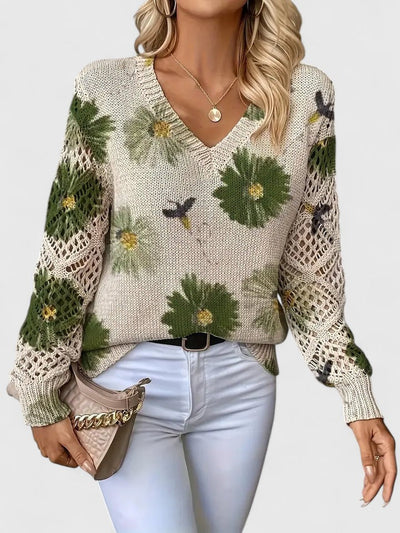 Aurélie - Cardigan Floral Léger