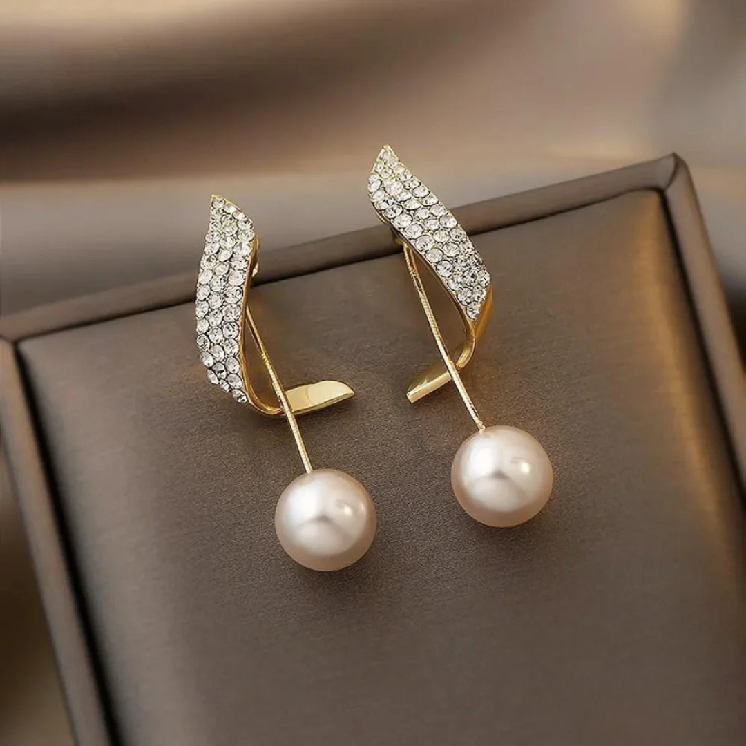 Boucles d'Oreilles en Or avec Perle