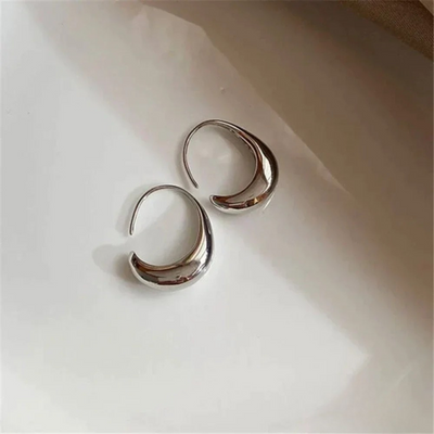 Boucles d'oreilles en or et en argent de luxe