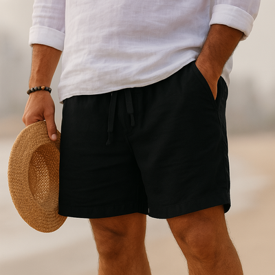 LUCIANO | PANTALONS EN COTON-LIN