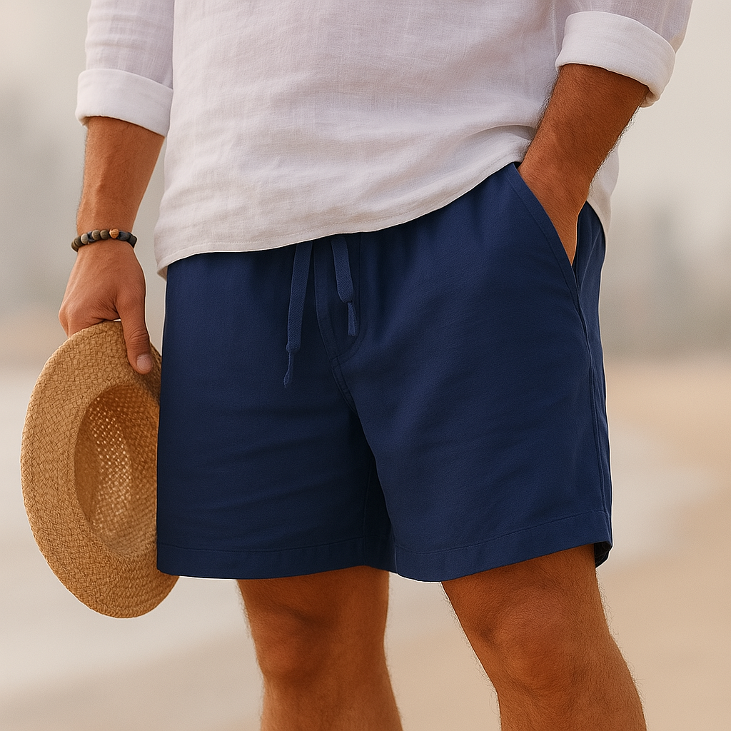 LUCIANO | PANTALONS EN COTON-LIN