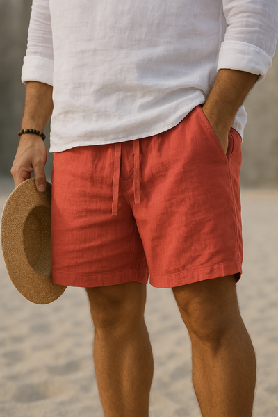 LUCIANO | PANTALONS EN COTON-LIN