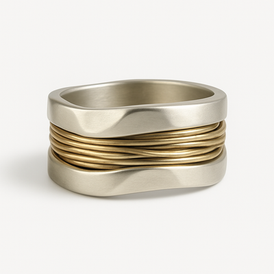 Bague en Argent et Fils d'Or