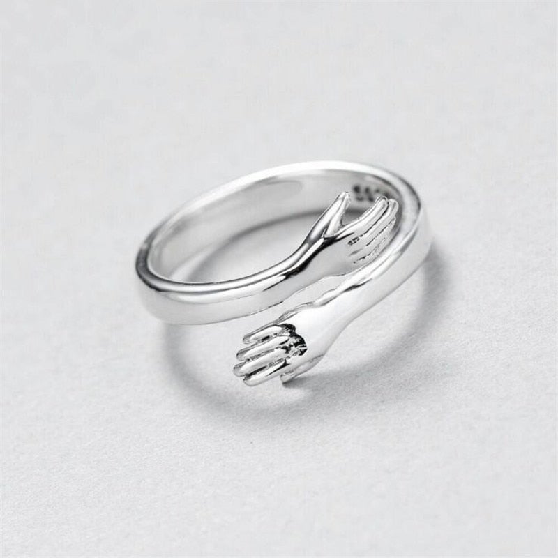 Bague câline en argent ajustable