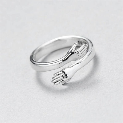 Bague câline en argent ajustable
