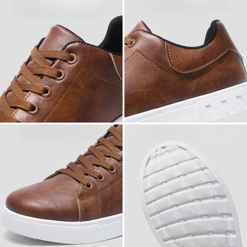 Baskets en Cuir Classiques Corrado