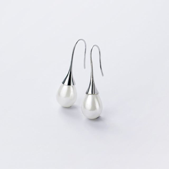 Boucles d'oreilles en forme de perle