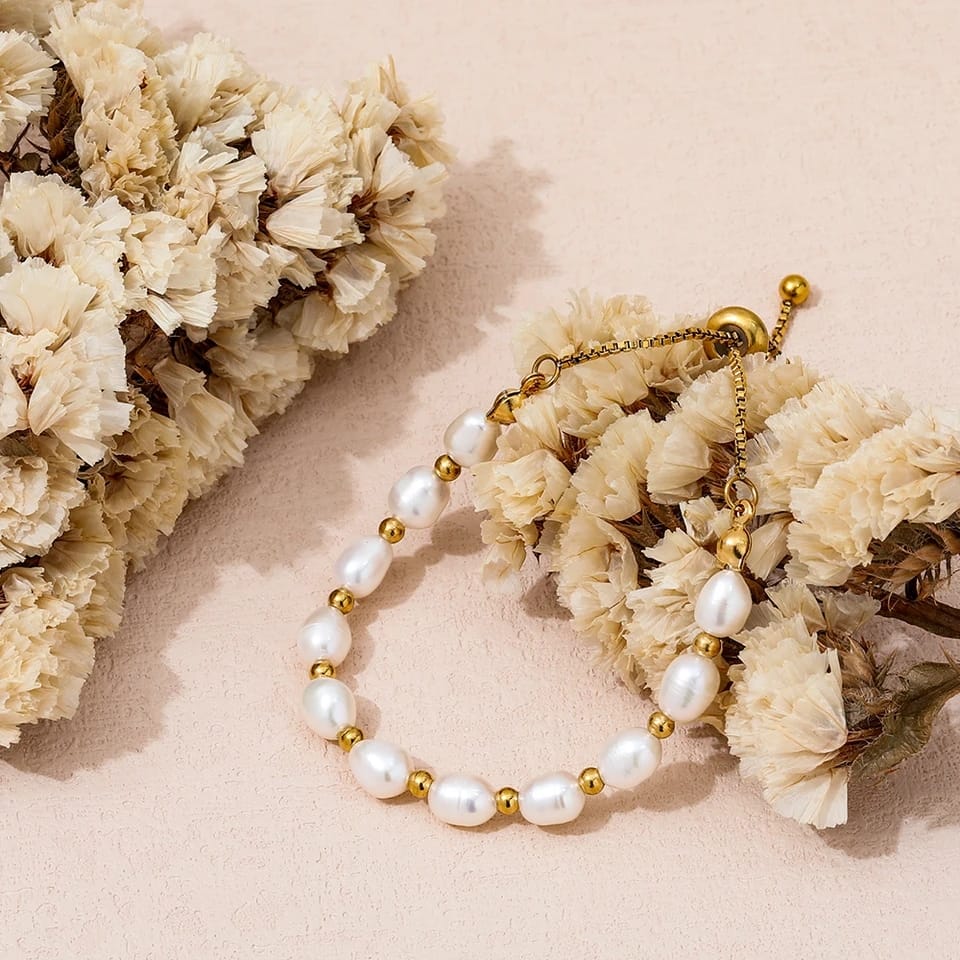 Bracelet Vintage en Perles Naturelles