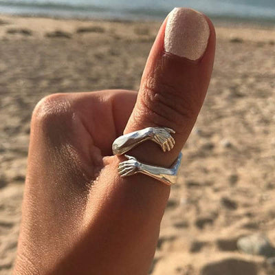 Bague câline en argent ajustable
