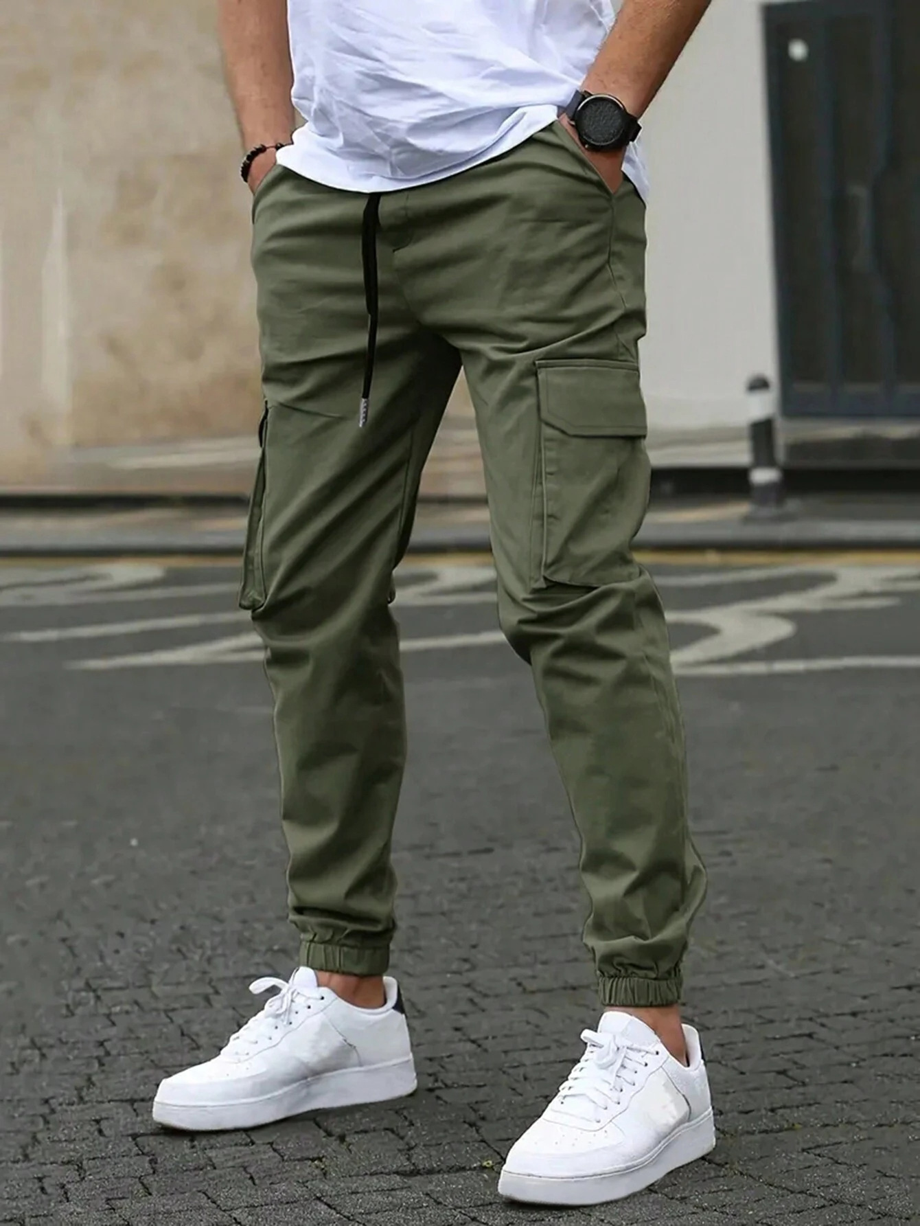 DAVIDE | PANTALONS CARGO JOGGER POUR HOMMES