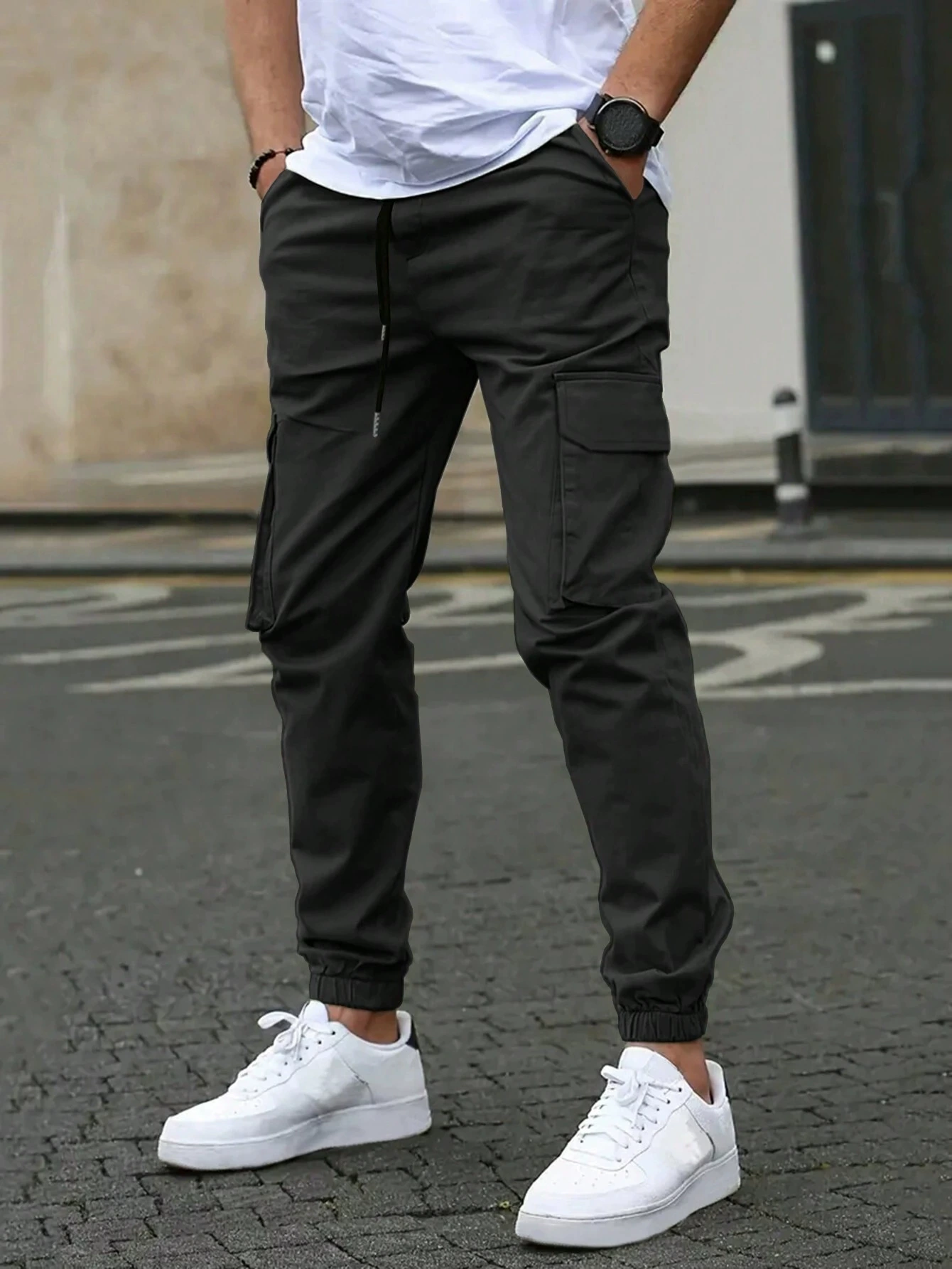 DAVIDE | PANTALONS CARGO JOGGER POUR HOMMES